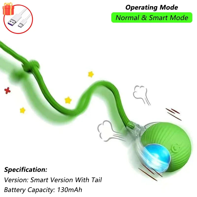 MouseChase⢠Smart Rolling Cat Toy with Faux Tail