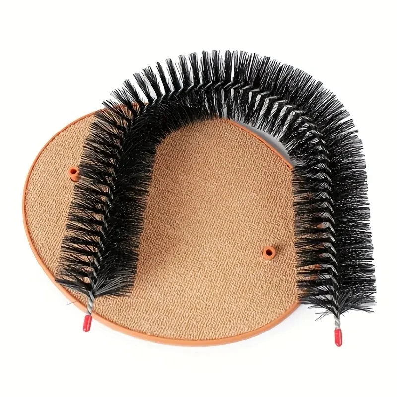 PurrSpa™ Self-Grooming Arch for Cats with Scratching Pad