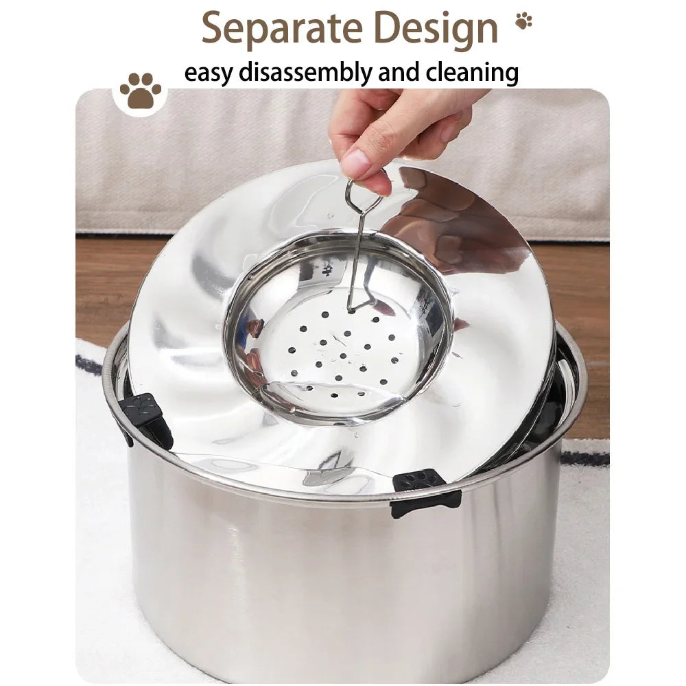 HydraGuard™ Stainless Steel No-Spill Dog Water Bowl