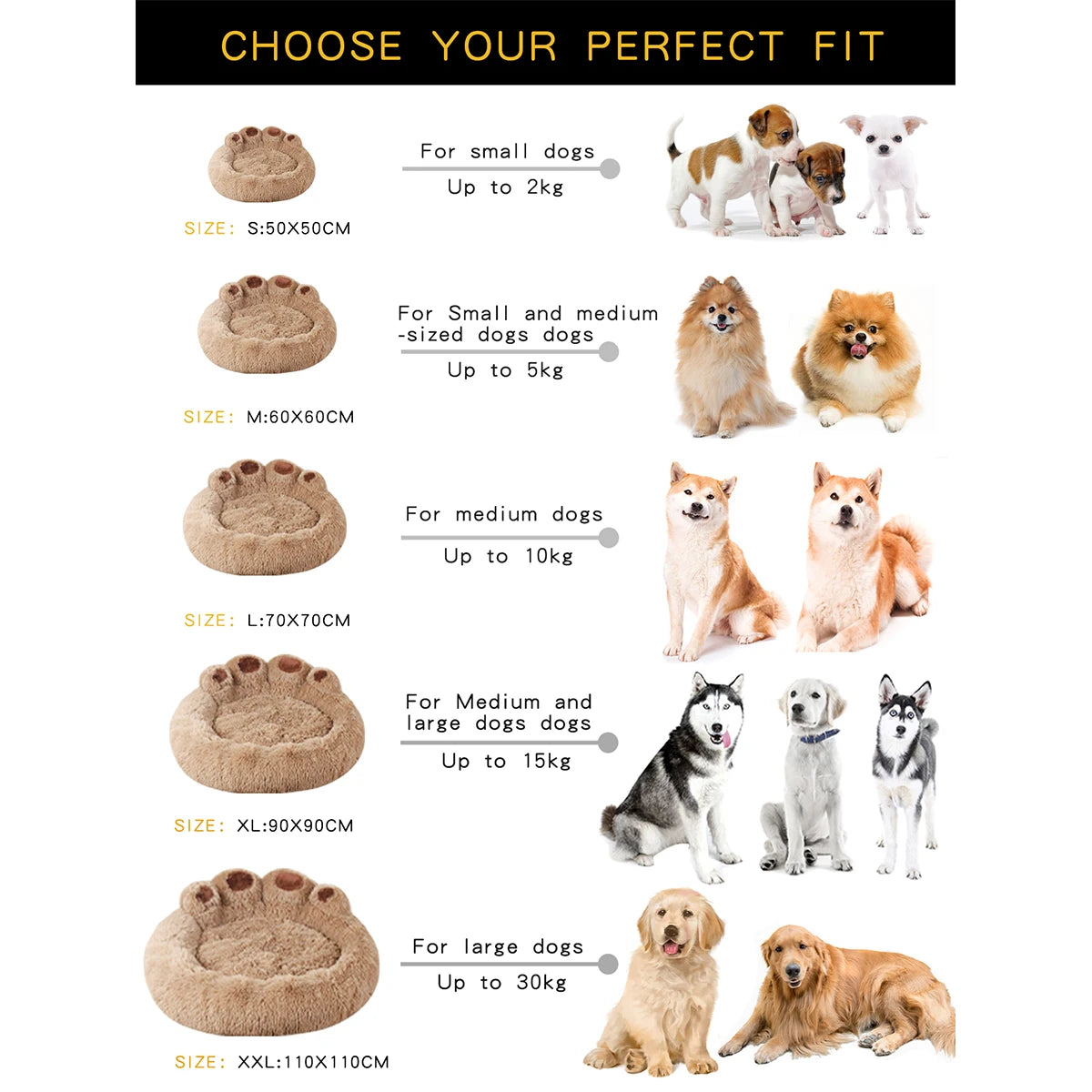 DreamNest™ Plush Calming Bed for Dogs & Cats