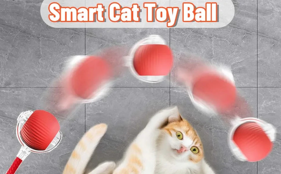 MouseChase™ Smart Rolling Cat Toy with Faux Tail