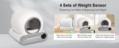NeverScoop — 65L Smart Self-Cleaning Litter Box