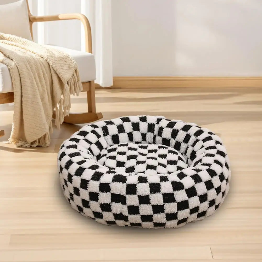 DreamNest™ Calming Donut Bed for Dogs & Cats