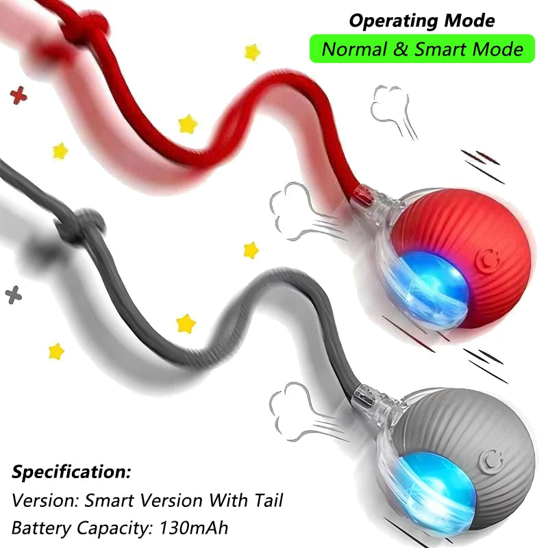 MouseChase™ Smart Rolling Cat Toy with Faux Tail