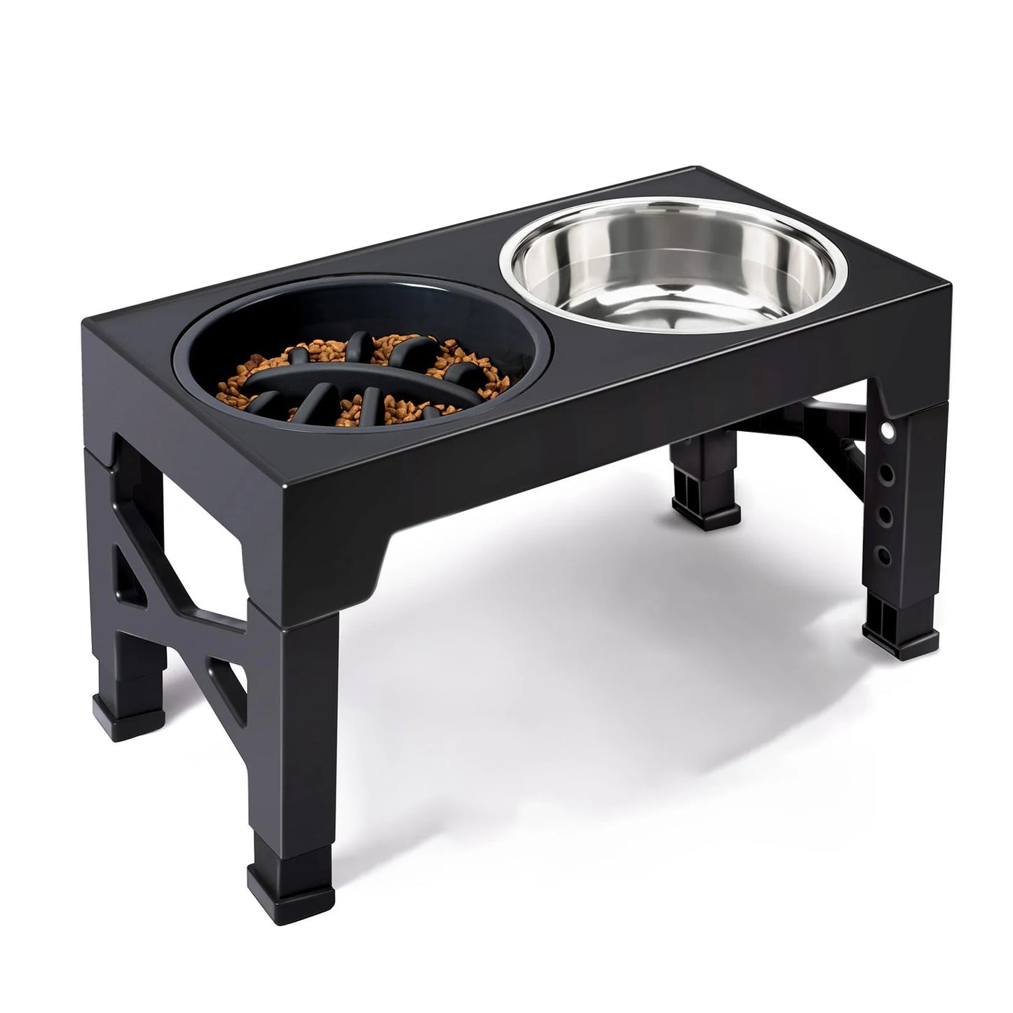 ElevaBowl™ Adjustable Elevated Dog Feeder with Stainless Steel Bowls