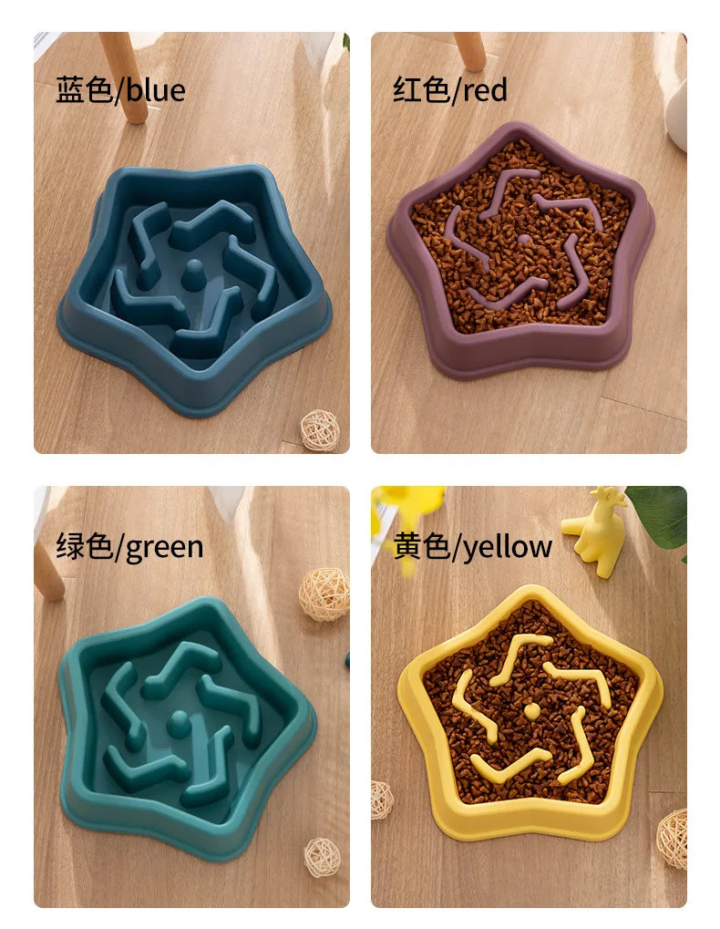 SlowPaws™ Anti-Choking Slow Feeder Bowl for Dogs & Cats