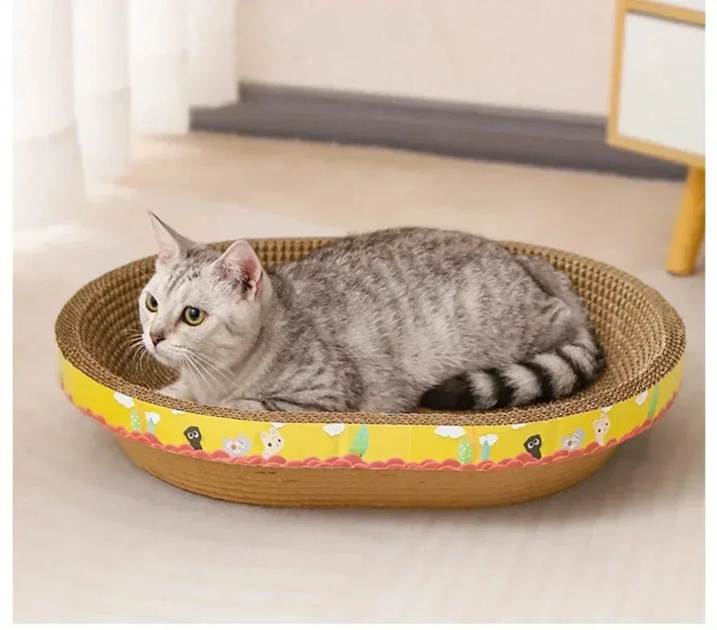 ScratchNest™ Corrugated Cat Scratching Lounge & Bed