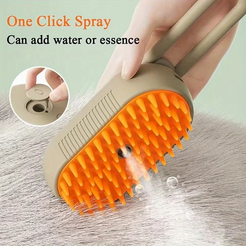PurrSpa™ 3-in-1 Steam Grooming Brush for Cats