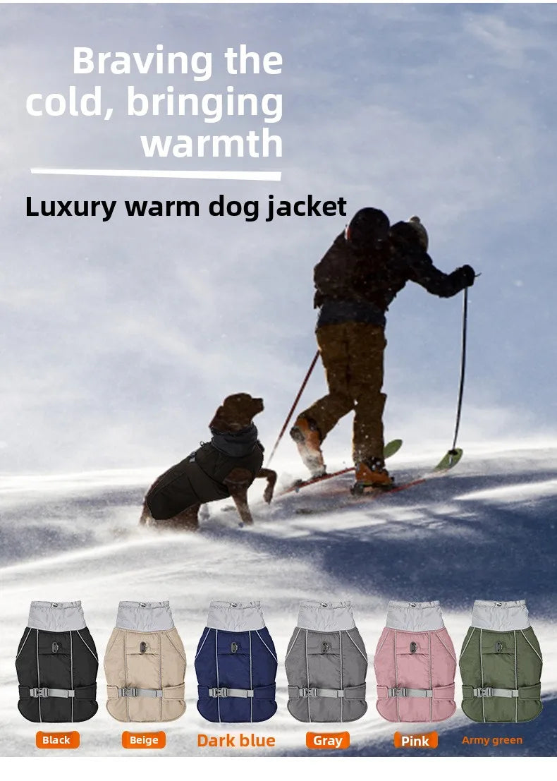 FrostPaw™ Waterproof Reflective Winter Dog Jacket