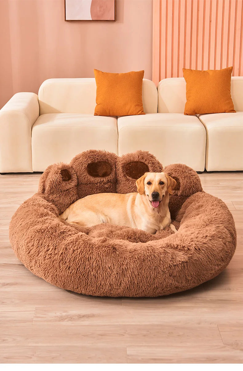 DreamNest™ Plush Calming Bed for Dogs & Cats