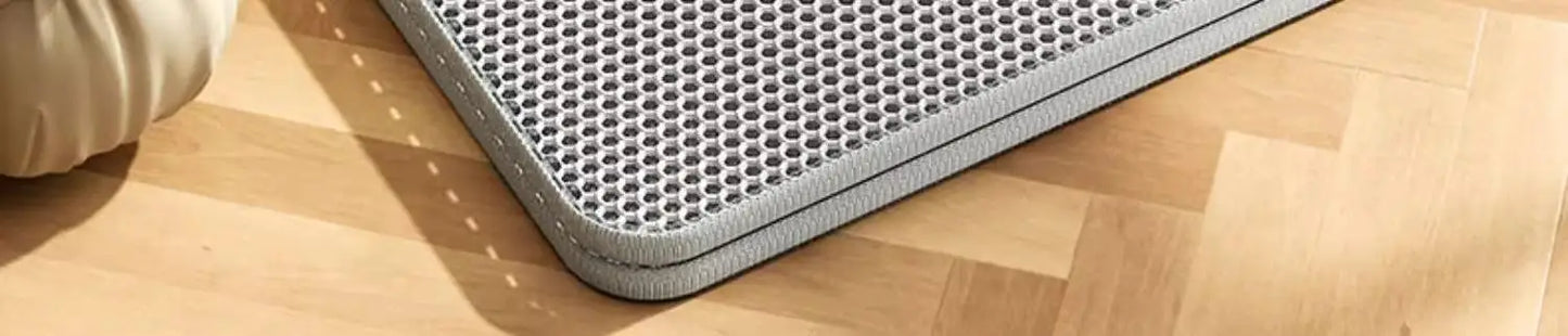 CleanPaws™ Extra-Large Waterproof Cat Litter Mat – Double Layer & Non-Slip