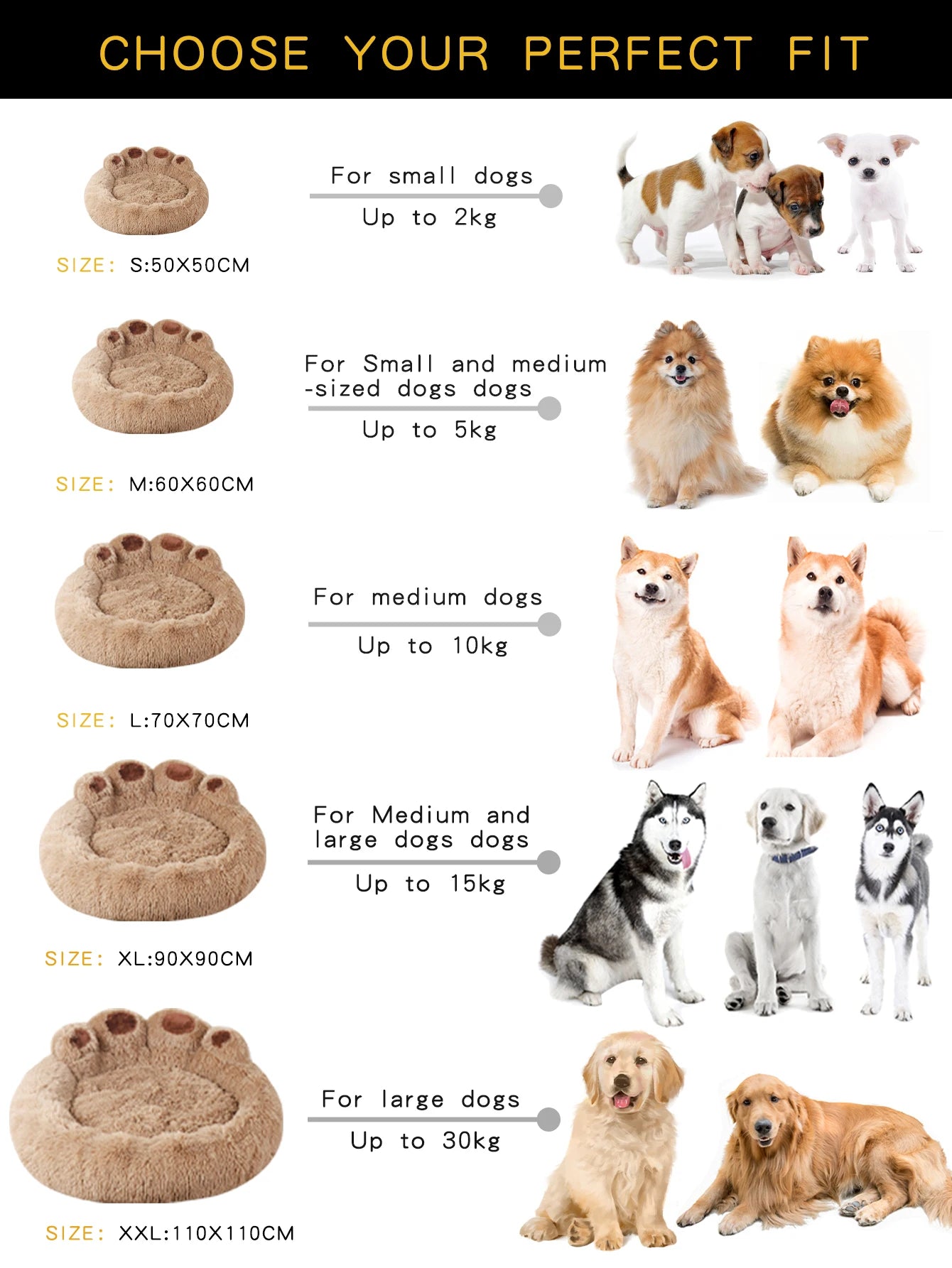 DreamNest™ Plush Calming Bed for Dogs & Cats