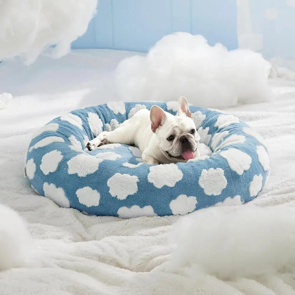 DreamNest™ Calming Donut Bed for Dogs & Cats