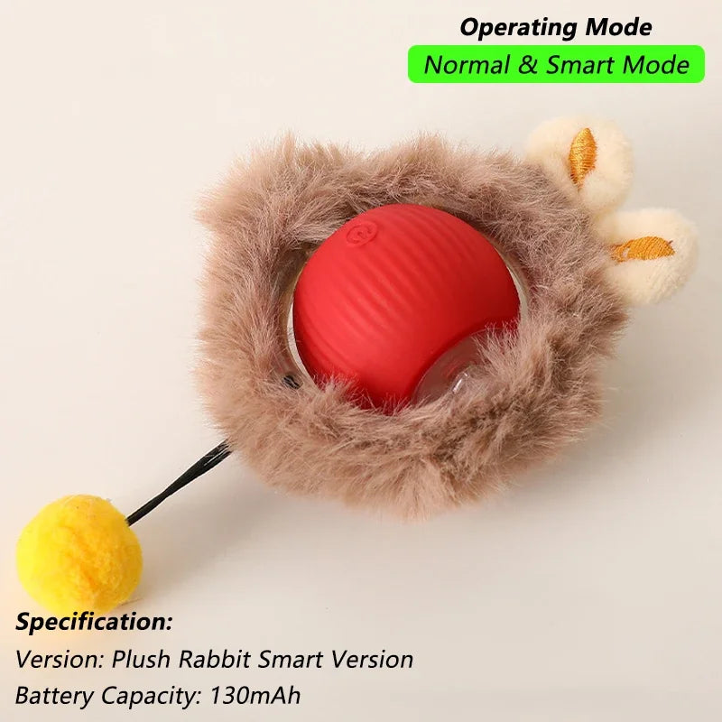 MouseChase™ Smart Rolling Cat Toy with Faux Tail