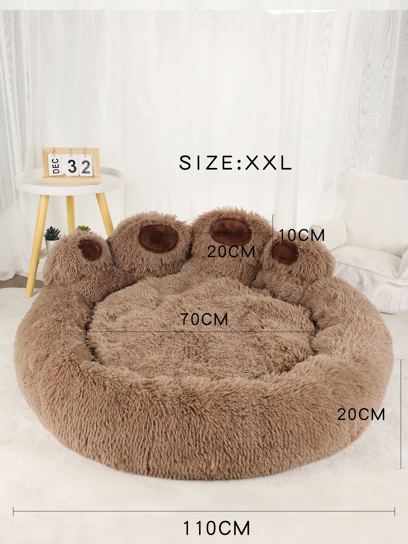 DreamNest™ Plush Calming Bed for Dogs & Cats
