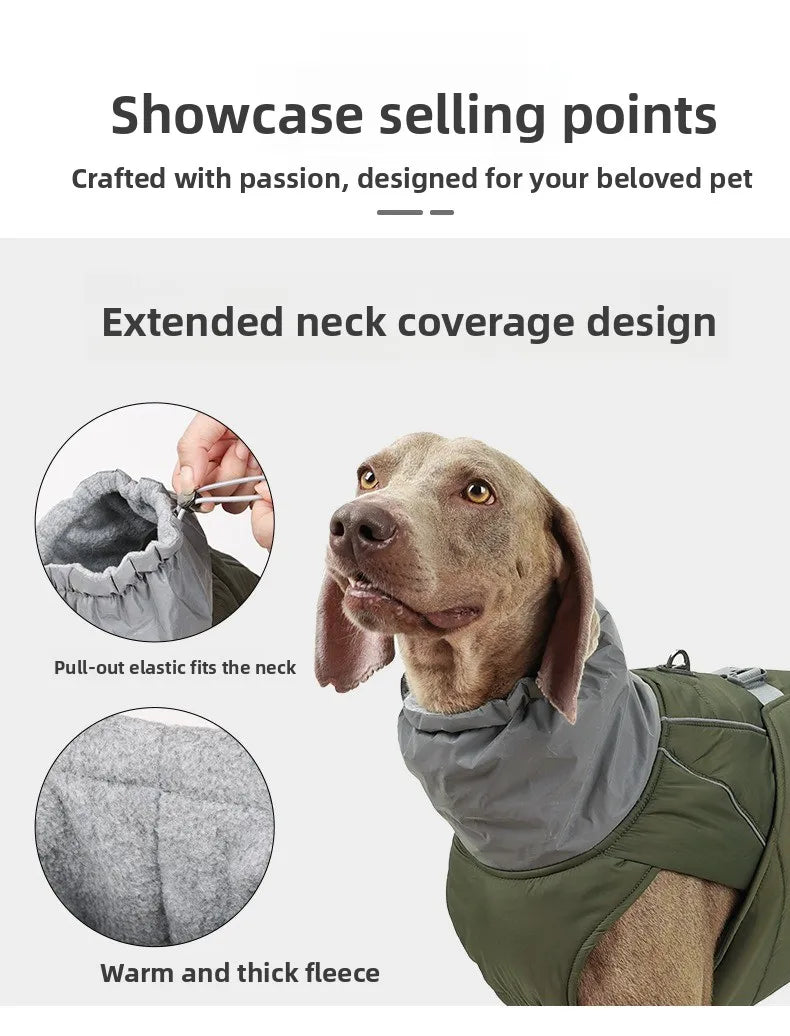 FrostPaw™ Waterproof Reflective Winter Dog Jacket