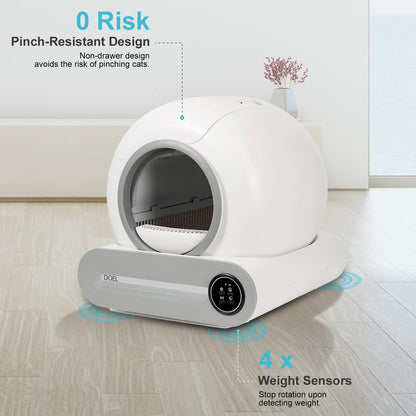 NeverScoop — 65L Smart Self-Cleaning Litter Box