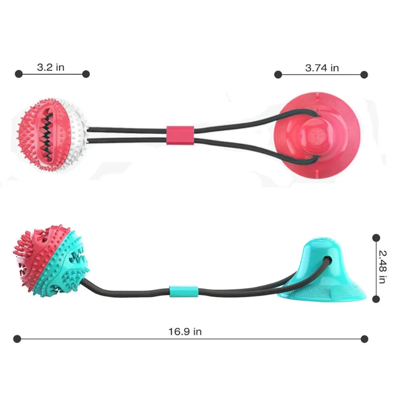TugClean™ Interactive Suction Cup Chew Toy for Dogs