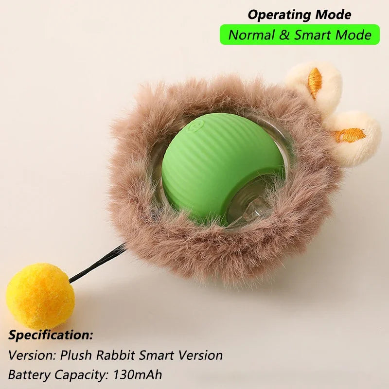 MouseChase™ Smart Rolling Cat Toy with Faux Tail