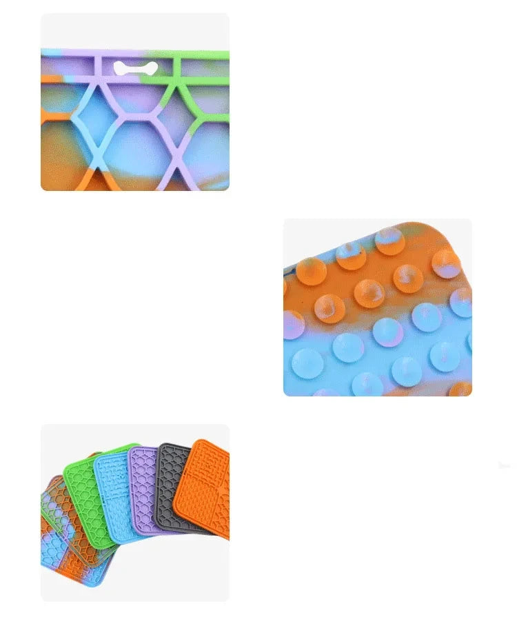 LickiPaws™ Silicone Slow Feeding & Lick Mat for Dogs & Cats
