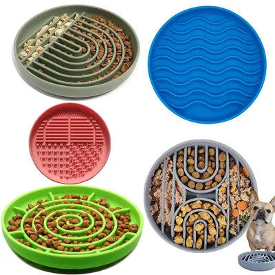 SlowPaws™ Anti-Choking Slow Feeder Bowl for Dogs & Cats