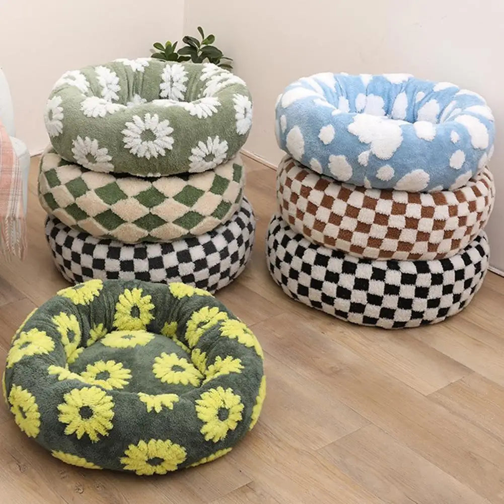DreamNest™ Calming Donut Bed for Dogs & Cats