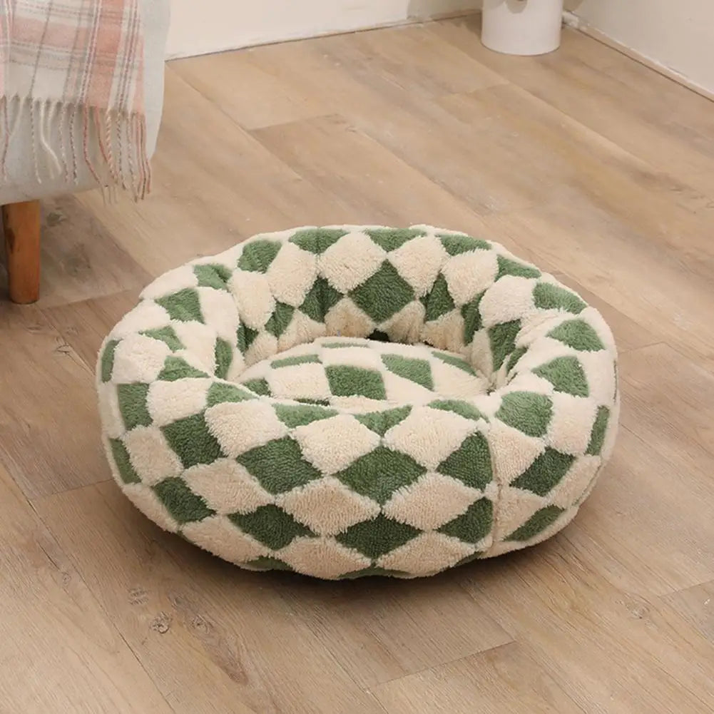 DreamNest™ Calming Donut Bed for Dogs & Cats
