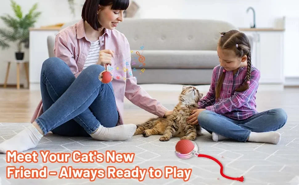 MouseChase™ Smart Rolling Cat Toy with Faux Tail