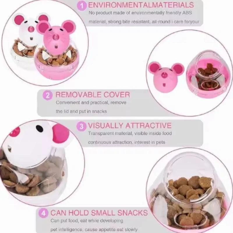 PurrPuzzle™ Interactive Treat Dispensing Mouse Toy for Cats