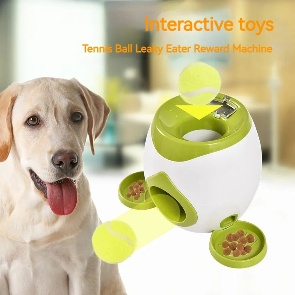 FetchMaster™ Automatic Tennis Ball Launcher & Treat Reward Trainer