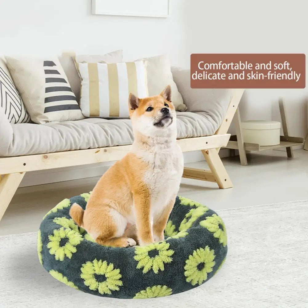 DreamNest™ Calming Donut Bed for Dogs & Cats