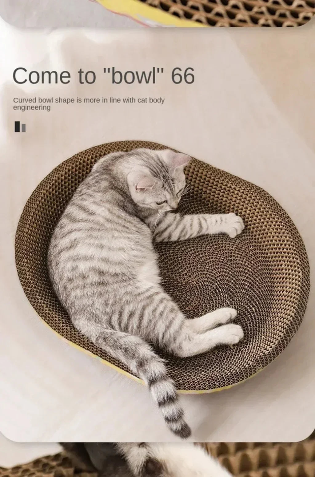 ScratchNest™ Corrugated Cat Scratching Lounge & Bed