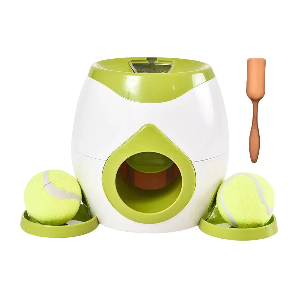 FetchMaster™ Automatic Tennis Ball Launcher & Treat Reward Trainer