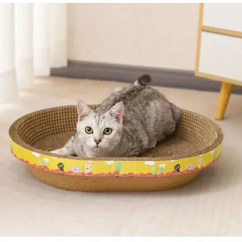 ScratchNest™ Corrugated Cat Scratching Lounge & Bed