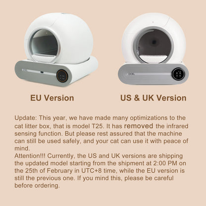 NeverScoop — 65L Smart Self-Cleaning Litter Box