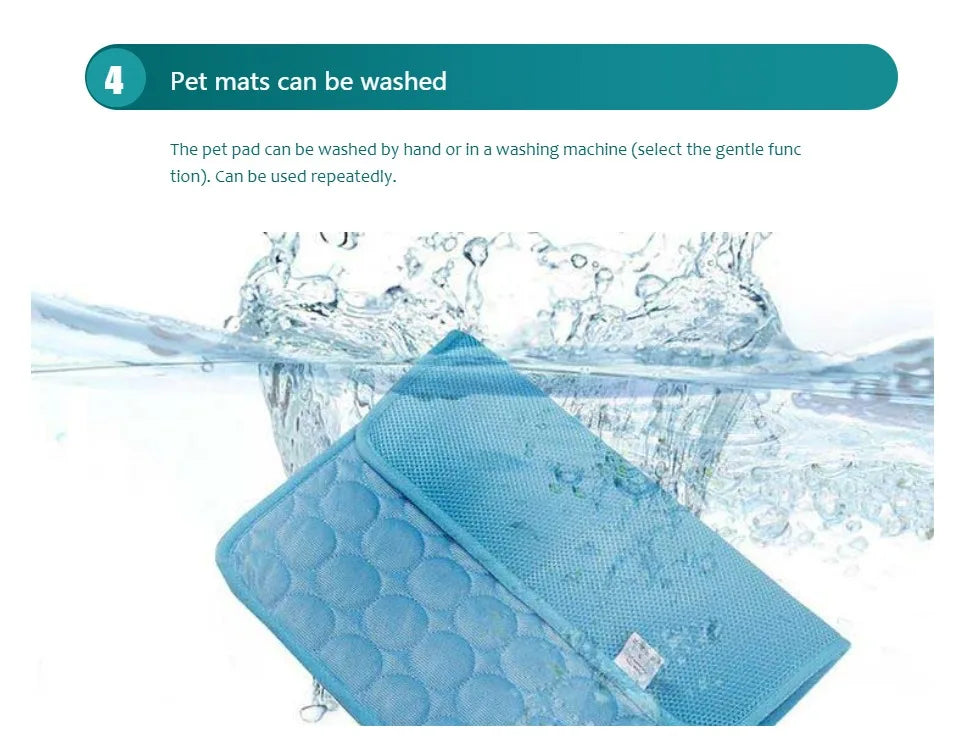 ChillPaws™ Cooling Mat for Dogs & Cats – Summer Cooling Pet Bed
