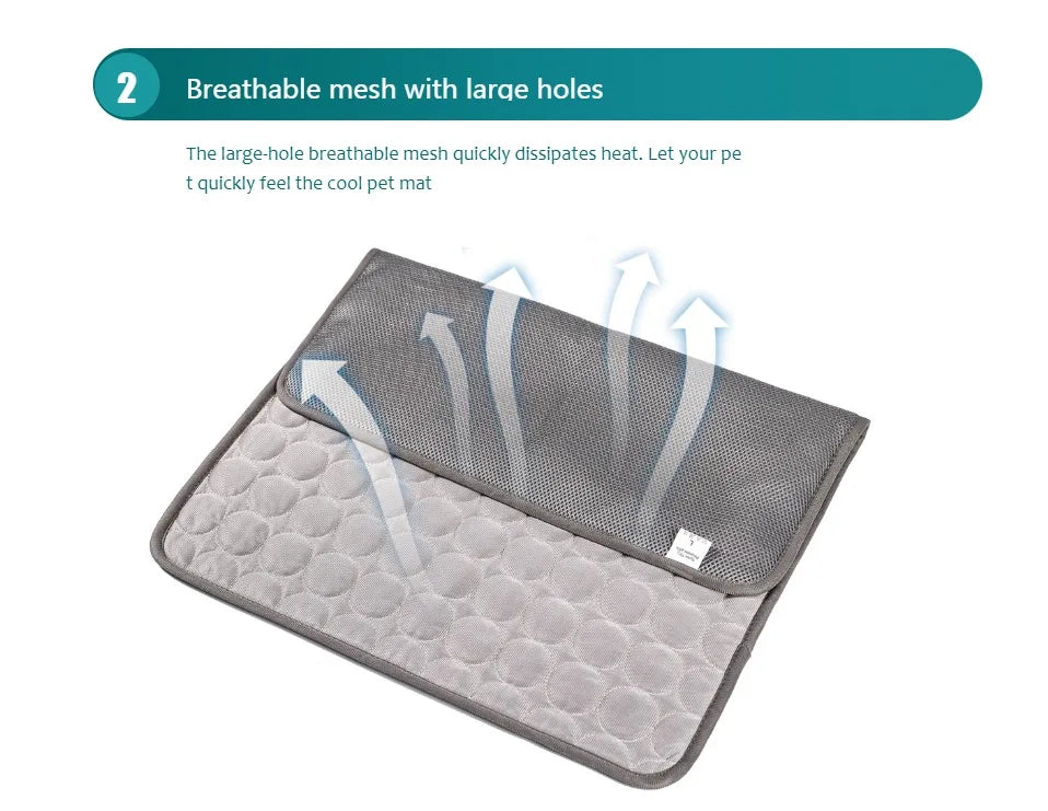 ChillPaws™ Cooling Mat for Dogs & Cats – Summer Cooling Pet Bed