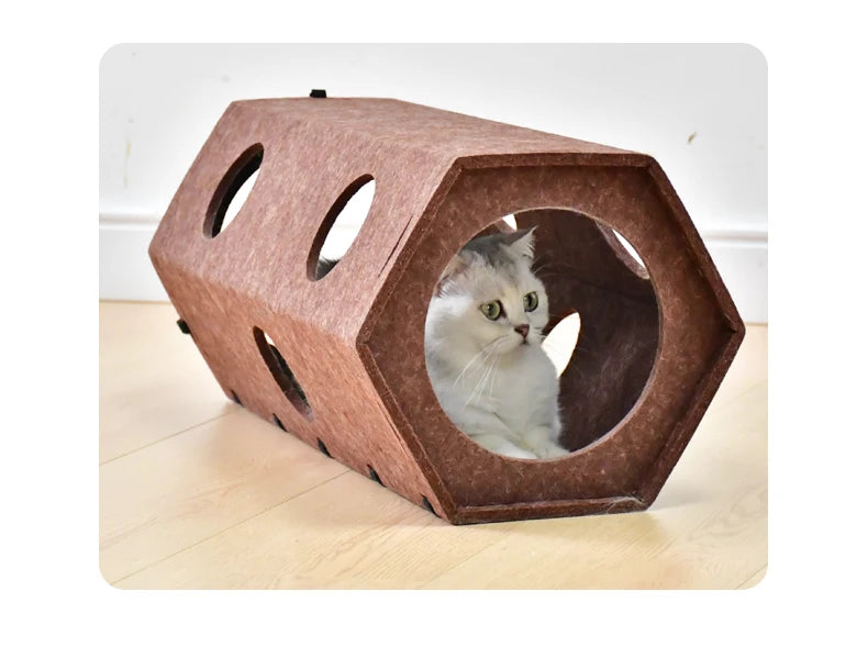 TunnelPaws™ Interactive Foldable Play Tunnel for Cats