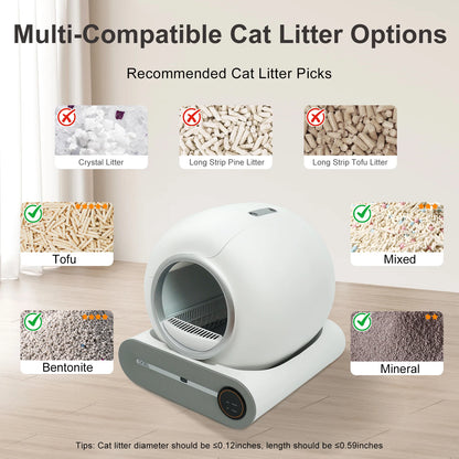 NeverScoop — 65L Smart Self-Cleaning Litter Box