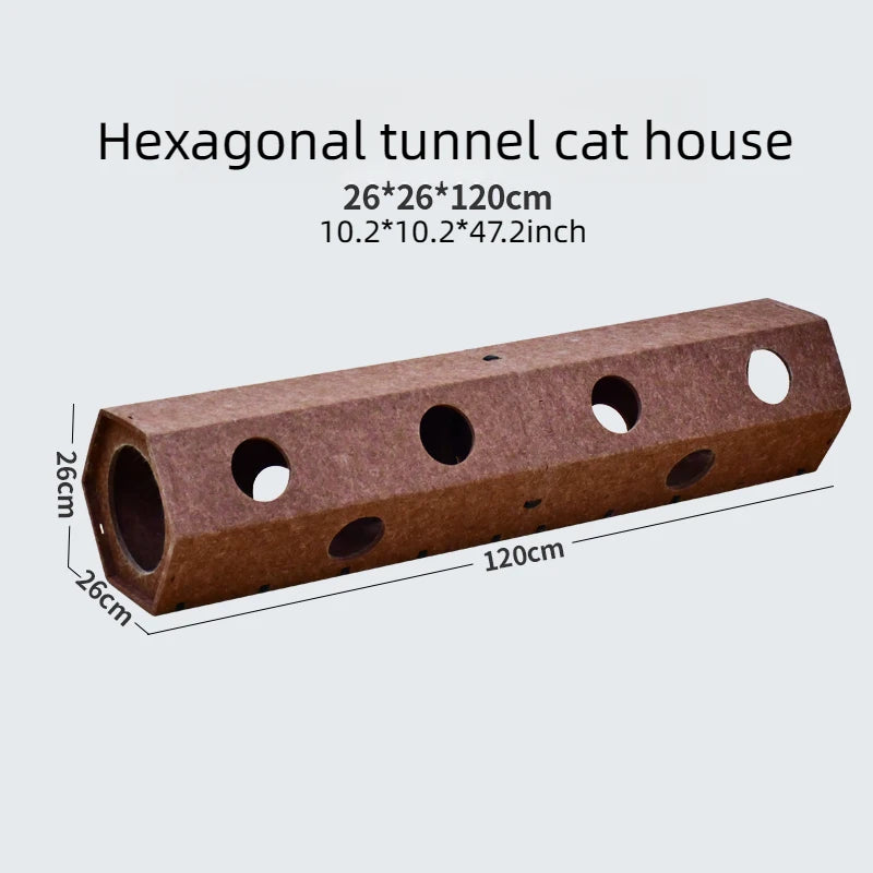 TunnelPaws™ Interactive Foldable Play Tunnel for Cats