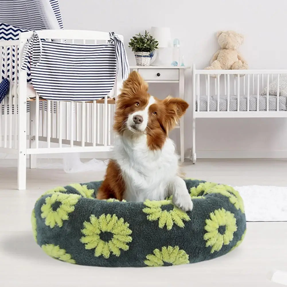 DreamNest™ Calming Donut Bed for Dogs & Cats