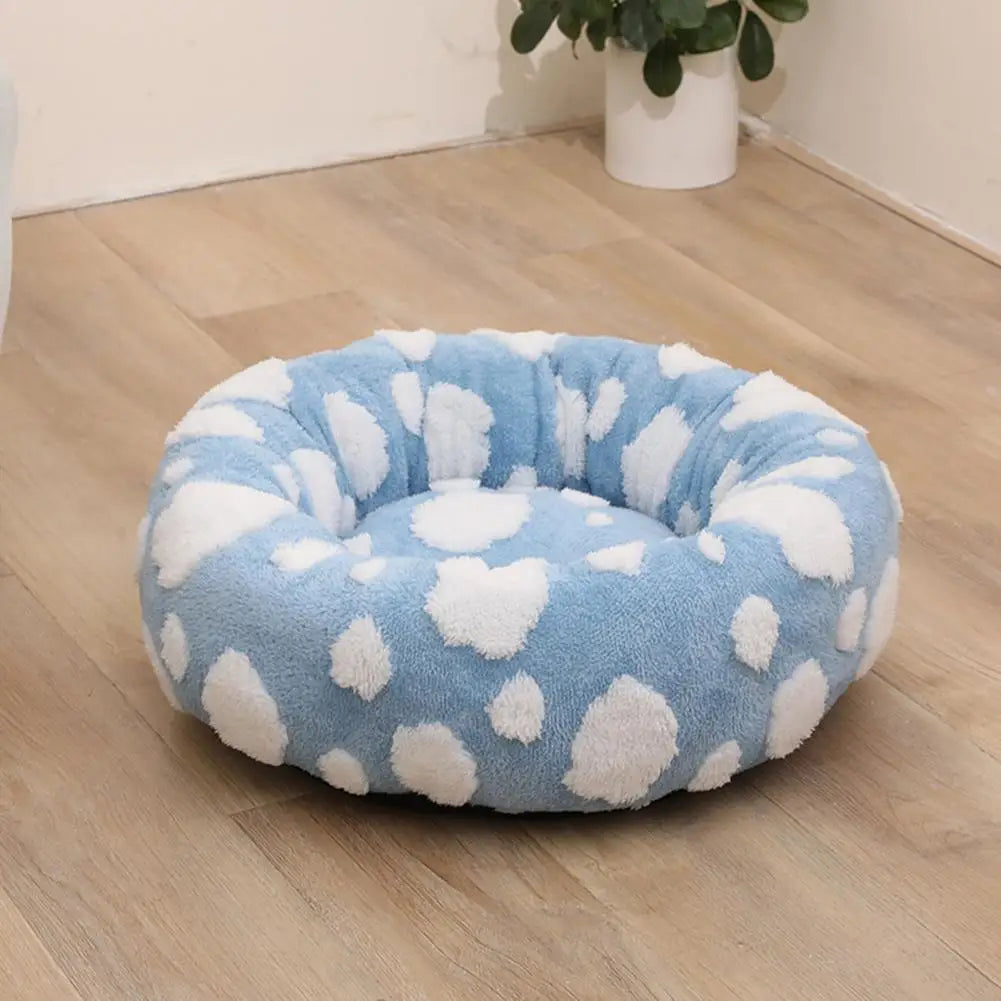 DreamNest™ Calming Donut Bed for Dogs & Cats