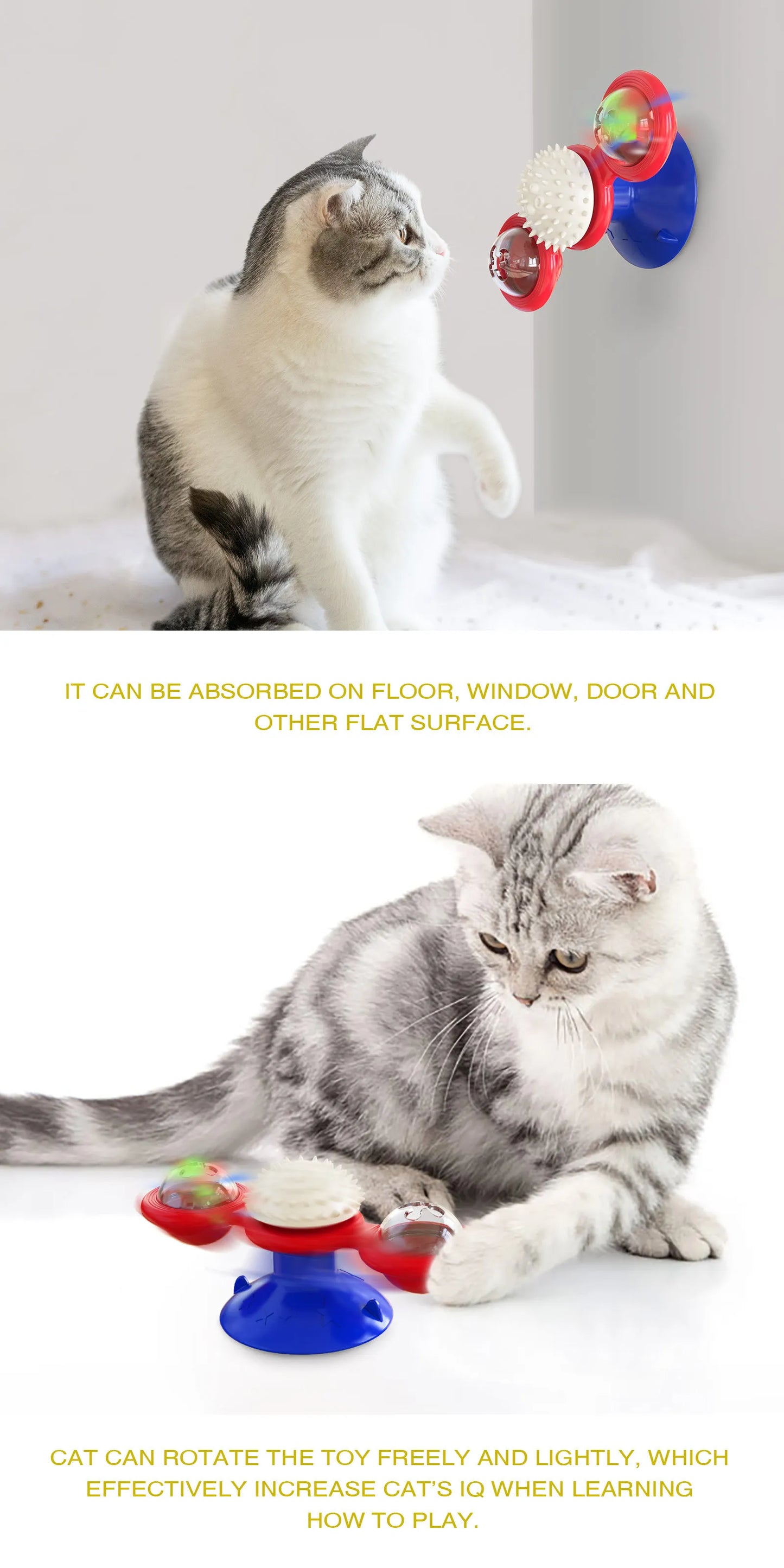 SpinPaws™ Interactive Windmill Toy for Cats