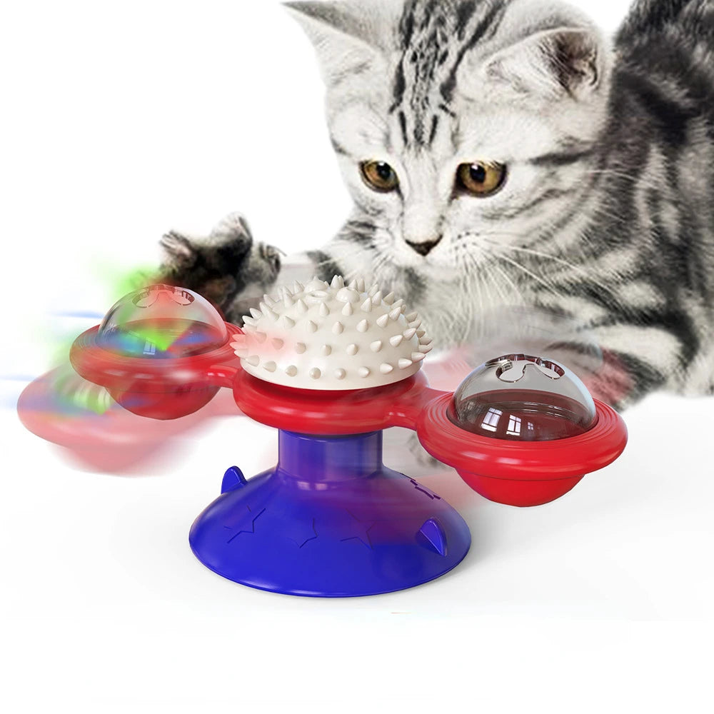 SpinPaws™ Interactive Windmill Toy for Cats