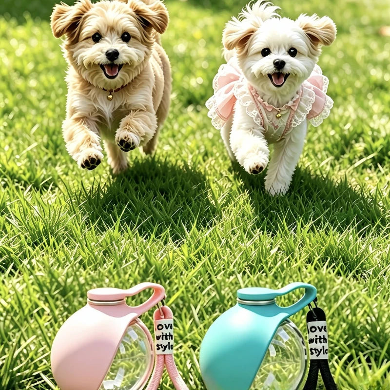 HydraPaw™ GlobeSip Stainless Steel Travel Water Bottle for Dogs & Cats