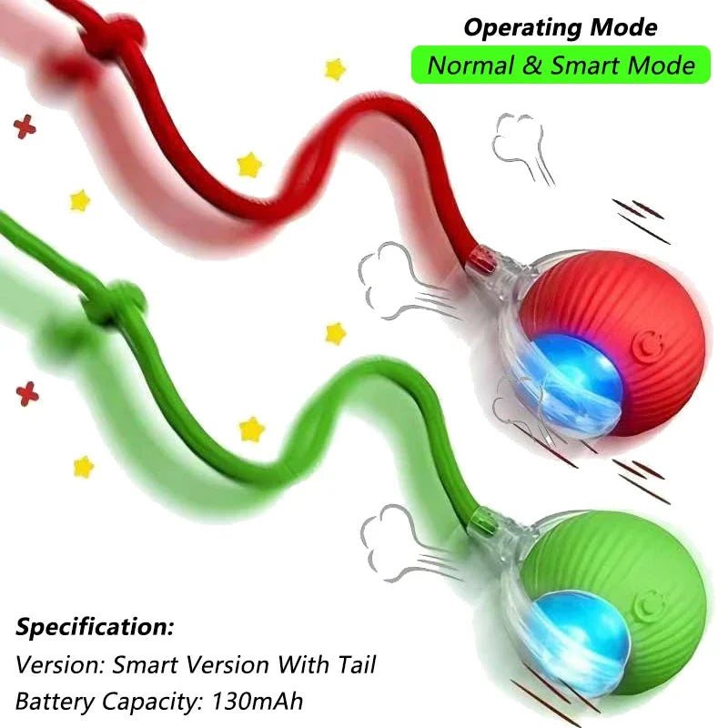 MouseChase™ Smart Rolling Cat Toy with Faux Tail