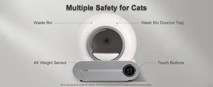 NeverScoop — 65L Smart Self-Cleaning Litter Box
