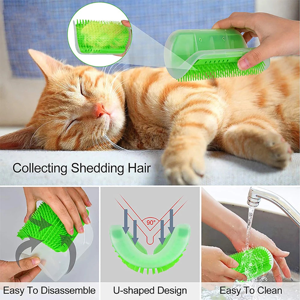 PurrSpa™ Self-Grooming Corner Brush for Cats