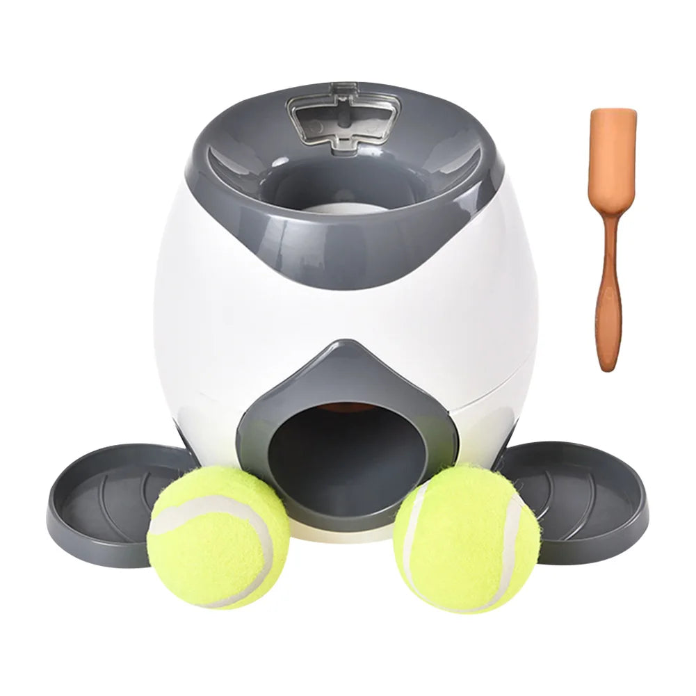FetchMaster™ Automatic Tennis Ball Launcher & Treat Reward Trainer