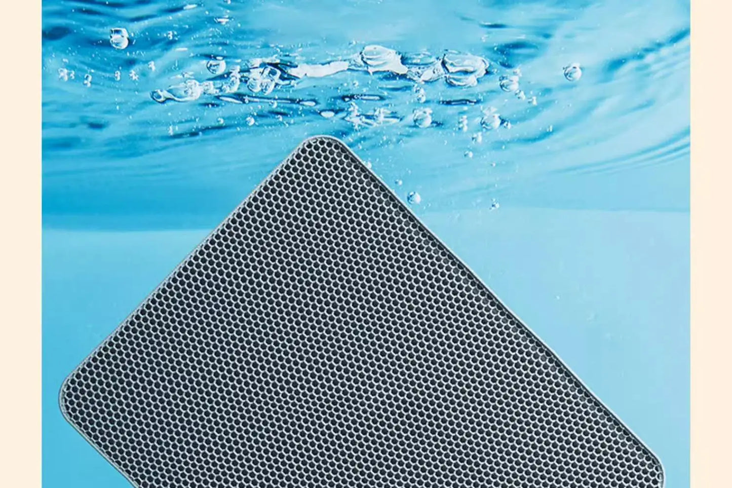 CleanPaws™ Extra-Large Waterproof Cat Litter Mat – Double Layer & Non-Slip